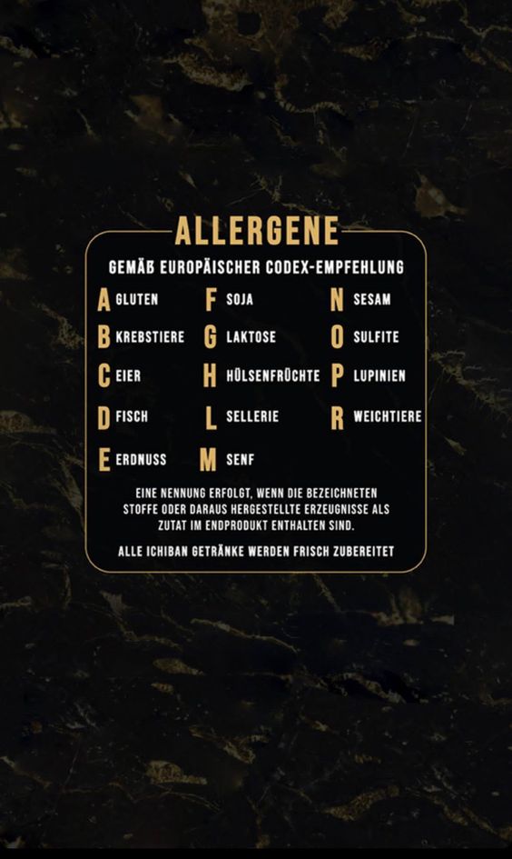 Getränkekarte